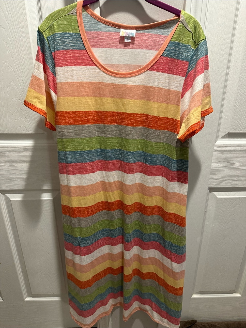 Lularoe Striped Jessie Swing Dress